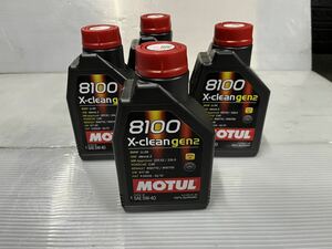 MOTUL 8100 X-clean+ 5W-40 100%化学合成油1Lx4本　新品未使用品です。