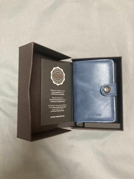 SECRID セクリッド Mini Wallet VINTAGE スリム ウォレット ヴィンテージ カードケース ブルー 紺色