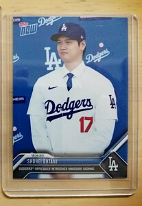 Toppsトップス２４時間限定販売ドジャース大谷翔平入団会見カード☆スリーブ＆ローダー入り新品 topps②