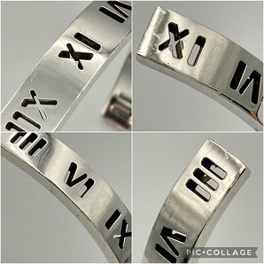 希少 メンズ ティファニー アトラス ピアスド ナロー カフ バングル ブレスレット シルバー925 Tiffany Men's Atlas cuff Bangle Braceletの画像9