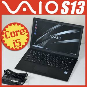 VAIO S13 Full HD 13型ノート VJS131 Core i5 & 8GB mem. & 128GB SSD & 無線LAN & BT & Windows 10 Pro & 13.3インチ sony