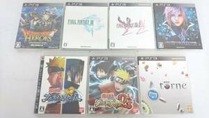 【USED品】ドラゴンクエストヒーローズ ファイナルファンタジー他 PS3 ゲームソフト 計7点セット/ナルト/トルネ/プレステ3/6-04KO012103