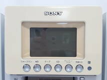 【ジャンク品】SONY ソニー MD搭載オールインワンコンポ/HCD-M35WM/CMT-M35WM/SS-CM35/オーディオ機器/再生/録音/リモコン付き/12-RUX14_画像3