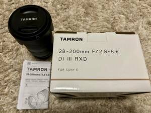 Tamron 28-200mm F2.8-5.6 Di III RXD A071 SONY用（Model A071）