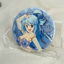 ◆送料無料◆ Konosuba Aqua PinBack button この素晴らしい世界に祝福を アクア 缶バッジ 缶バッヂ 缶バッチ このすば B_画像1