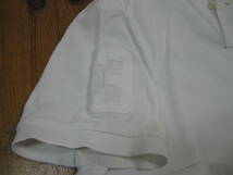 752. 珍しい白Ｘ白ビッグポニー ラルフローレン 半袖ポロシャツ Ｍ～Lサイズ スリムフィット ホワイト おしゃれ 同梱可能_画像5