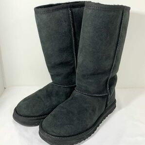 UGG アグ ロングブーツ ムートンブーツ 黒　ブラック　24cm US7