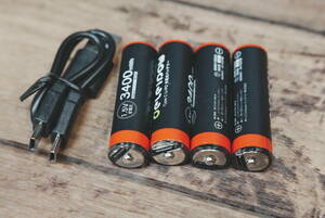 Deleipow 単3形 リチウム電池 単3形充電池 4本セット USB充電式 リチウムポリマー 3400mWh