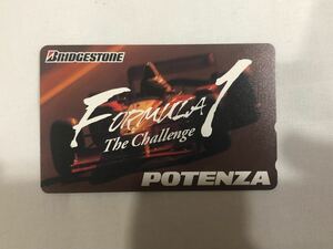 BRIDGESTONE F1 POTENZA テレホンカード テレカ 50度数 ブリジストン ポテンザ