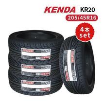 4本セット 205/45R16 2023年製造 新品サマータイヤ KENDA KR20 送料無料 ケンダ 205/45/16_画像1