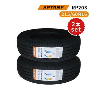 2本セット 215/60R16 2023年製造 新品サマータイヤ APTANY RP203 送料無料 215/60/16