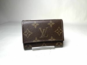 15 1円 LOUIS VUITTON ルイヴィトン ヴィンテージ　モノグラム ポルトモネ プラ コインケース コインパース 小銭入れ ブラウン系