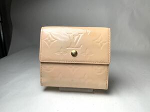 68 美品　1円 LOUIS VUITTON ルイヴィトン モノグラム　ヴェルニ wホック ポルト カルト クレ 三つ折り　財布 札入れ 小銭入れ エリーズ