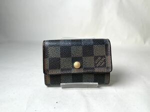 69 1円 LOUIS VUITTON ルイヴィトン N61930 ダミエ ポルトモネ プラ コインケース コインパース 小銭入れ ブラウン系