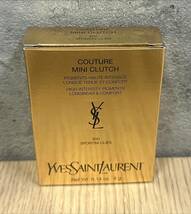 ◇◆3029b　未使用　YSL　イヴサンローラン　クチュール　ミニ クラッチ　アイシャドウ　600　スポンティーニ リリー　保管品◆◇_画像3