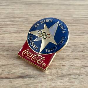 80's ヴィンテージ ピンバッチ Coca Cola コカコーラ CALIFORNIA OLYMPIC オリンピック WINTER GAMES 1960 服飾小物 ファッション 蚤の市