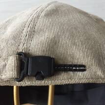 80's 90's ヴィンテージ 4パネル キャップ 帽子 コード 綿 ベンチレーション アジャスター付き 日本製 デッドストック 未使用長期保管品_画像6