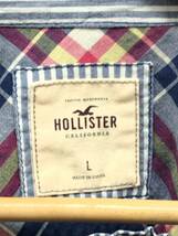 Hollister ホリスター ブラウス シャツ チェック ブルー系 サイズL レディース 24011002_画像3