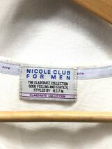 NICOLE CLUB FOR MEN ニコルクラブフォーメン 半袖Tシャツ ホワイト系 サイズ48 メンズ 24013002_画像4