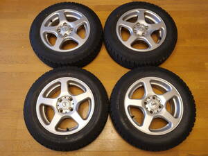 アルミホイール付スタッドレスタイヤ中古 165/70R14 PCD100 4穴