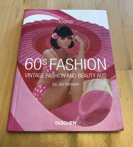 古本　洋書　60s Fashion　Vintage Fashion and Beauty Ads ICONS TASCHEN ファッション　タッシェン