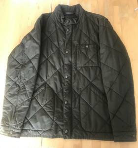 古着 J.CREW　キルティング ジャケット Lサイズ プリマロフト SUSSEX QUILTED JACKET オリーブ グリーン ダークオリーブ