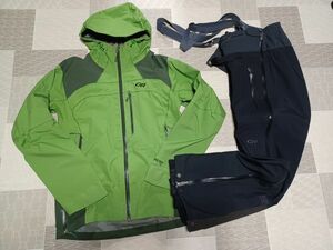 ☆中古 OUTDOOR RESEARCH メンター Gore-TexR Pro ジャケット＆パンツ 上下 US-M ☆