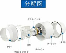 【新品送料無料】Hon&Guan ダクトファン 200mm インバータダクトファン 塗装ブース用換気扇 省エネ ダクト用換気扇_画像5