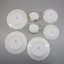 1円～ HEREND ヘレンド カップ＆ソーサ プレート インドの華 ヴィクトリアブーケ 計5点 陶器 テーブルウェアー 食器 200-2430454【O商品】_画像3