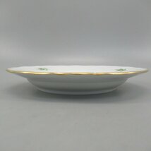 1円～ Meissen マイセン ピンクローズ 20cm プレート 計６点 薔薇 双剣マーク テーブルウェア 陶器 食器 254-2445659【O商品】_画像2