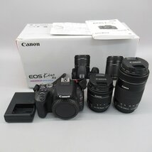 1円～ Canon キヤノン EOS Kiss X9 ダブルズームキット ※動作確認済み 現状品 箱付き カメラ 315-2432362【O商品】_画像1