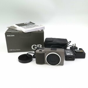 1円～ RICOH リコー GR III デジタルカメラ/f=18.3mm 1:2.8 他 箱 ケース付 シャッターのみ確認済 現状品 y130-2424715【Y商品】