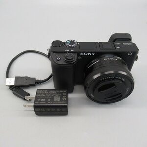 1円～ SONY α6300 デジタル ミラーレス一眼 FE 3.5-5.6/PZ 16-50 OSS レンズ ※現状品 動作未確認 カメラ 193-2448860【O商品】