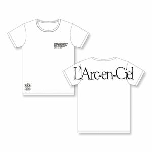 【FC限定品】L'Arc~en~Ciel BIG 旧ロゴ Tシャツ(size Free) 初期ロゴ ファンクラブ限定 ホワイト HYDE 30th L'Anniversary