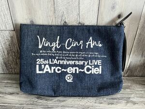 L'Arc~en~Ciel 25th L'Anniversary STAFF PASS клатч сумка нашивка Denim L'Arc-en-Ciel HYDE портфель A4 UNDERGROUND