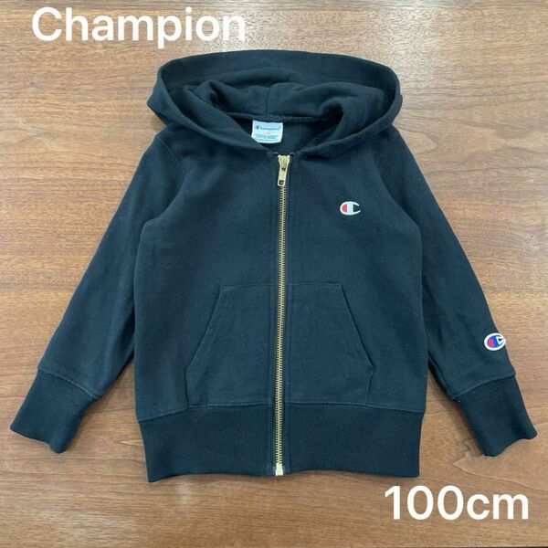 美品★Champion チャンピオン 100cm ジップパーカー スウェット パーカー