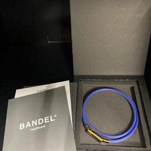 BANDEL バンデル　ヘルスケア　Neutral ニュートラル　ブルー/ゴールド　Mサイズ47cm 専用箱付き　正規品