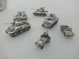 1/144完成品　M4A1＆M4A3シャーマン＆M10駆逐戦車ウルヴァリン＆M8グレイハウンド＆DUKW＆装甲ジープ「サン・ヴィト/アルデンヌ防衛戦」