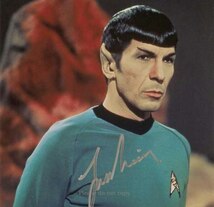 1969年 スタートレック Mr.Spock レナード・ニモイ サインフォト_画像2