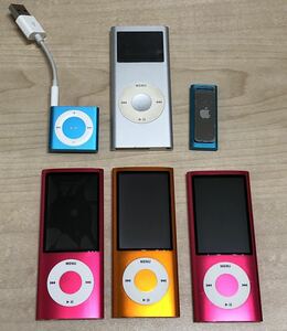 ジャンク　Apple iPod nano shuffle等　6台まとめ　A1320 A1373 A1271 A1199 