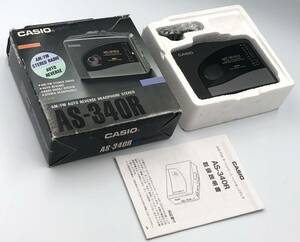 ジャンク　外観極美品　新品級　CASIO AS-340R ポータブルラジオカセットプレーヤー　 