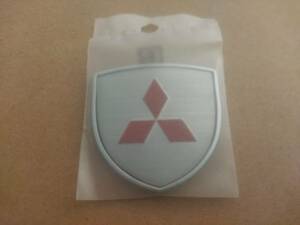 [ включая доставку ]MITSUBISHI( Mitsubishi ) Home основа type эмблема серебряный длина 3.9cm× ширина 3.9cm× толщина 2.5mm