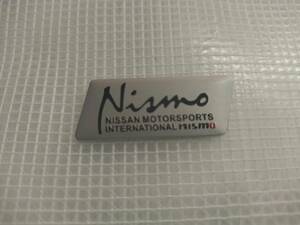 【送料込】NISMO(ニスモ)　ミニエンブレムプレート 縦1.8cm×横4.5cm×厚さ1ｍｍ　日産