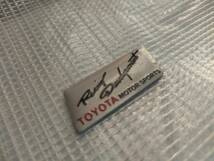 【送料込】TOYOTA Racing Development ミニエンブレムプレート 縦1.8cm×横4.5cm×厚さ1ｍｍ　TRD_画像2