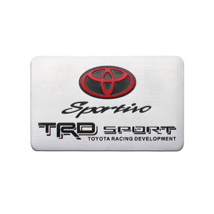 【送料込】TRD SPORT エンブレムプレート 縦5cm×横8cm アルミ製 TOYOTA トヨタ 2　