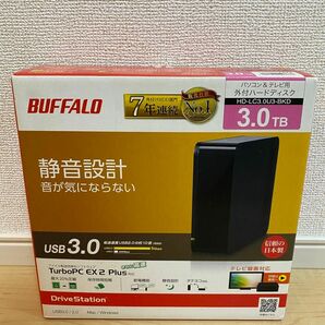 【新品未使用】バッファローBUFFALO HD-LC3.0U3-BKDHD-LC3.0U3-BKD ブラック