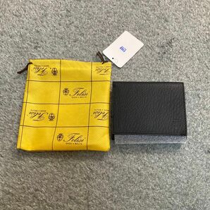 フェリージ Felisiミニ財布 コンパクトウォレット969/LD ブラック イタリア製