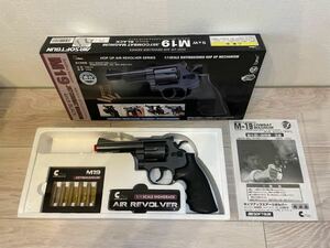 未使用品 東京マルイエアガン BB 4インチ M19 コンバットマグナム 日本製 TOKYO MARUIリボルバー ブラック モデルガンASGK認証マーク付S&W