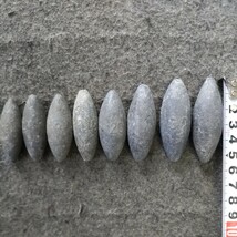 鉛 錘 ナツメ鉛 大きさ 色々 MIX 約10kg (個/約40g前後～100g前後) 海 フィッシング 中古品 ジャンク※商品説明を必ずご確認ください _画像4