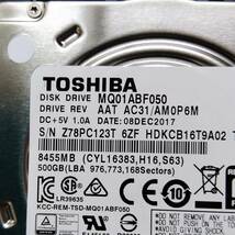 500GB HDD SATA 2.5インチ 東芝 MQ01ABF050 ハードディスクドライブ13_画像2